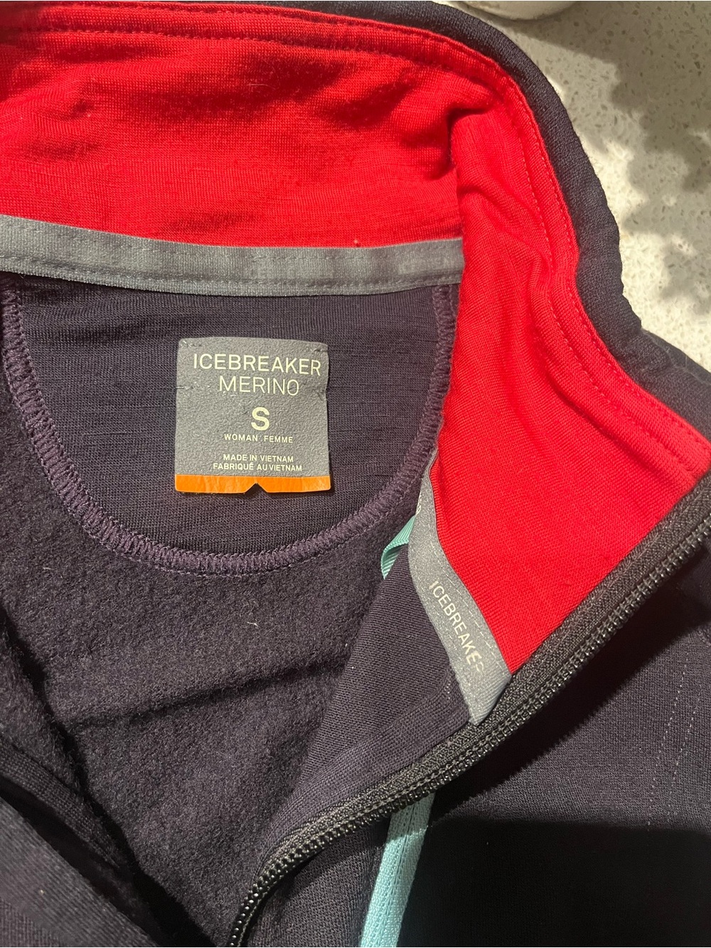 Icebreaker Sz S Women’s Zip Fleece Merino Wool in Plum Purple - Picture 6 of 15